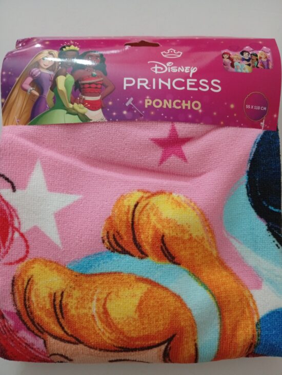 poncho infantil playa/piscina princess disney