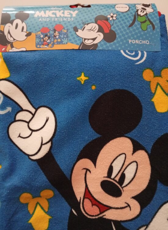 poncho infantil playa/piscina mickey