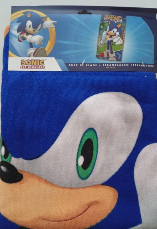 toalla infantil sonic